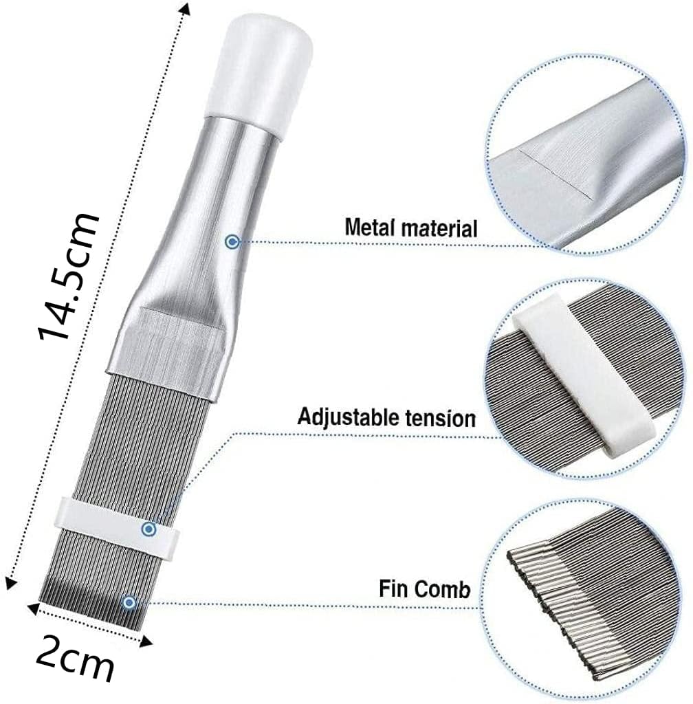 2 Pièces Brosse Nettoyage, Witbicg Brosse Radiateur Nettoyant Climatisation Maison, Kit Nettoyage Climatisation Split Bombe Nettoyage Climatiseur Nettoyeur Radiateur