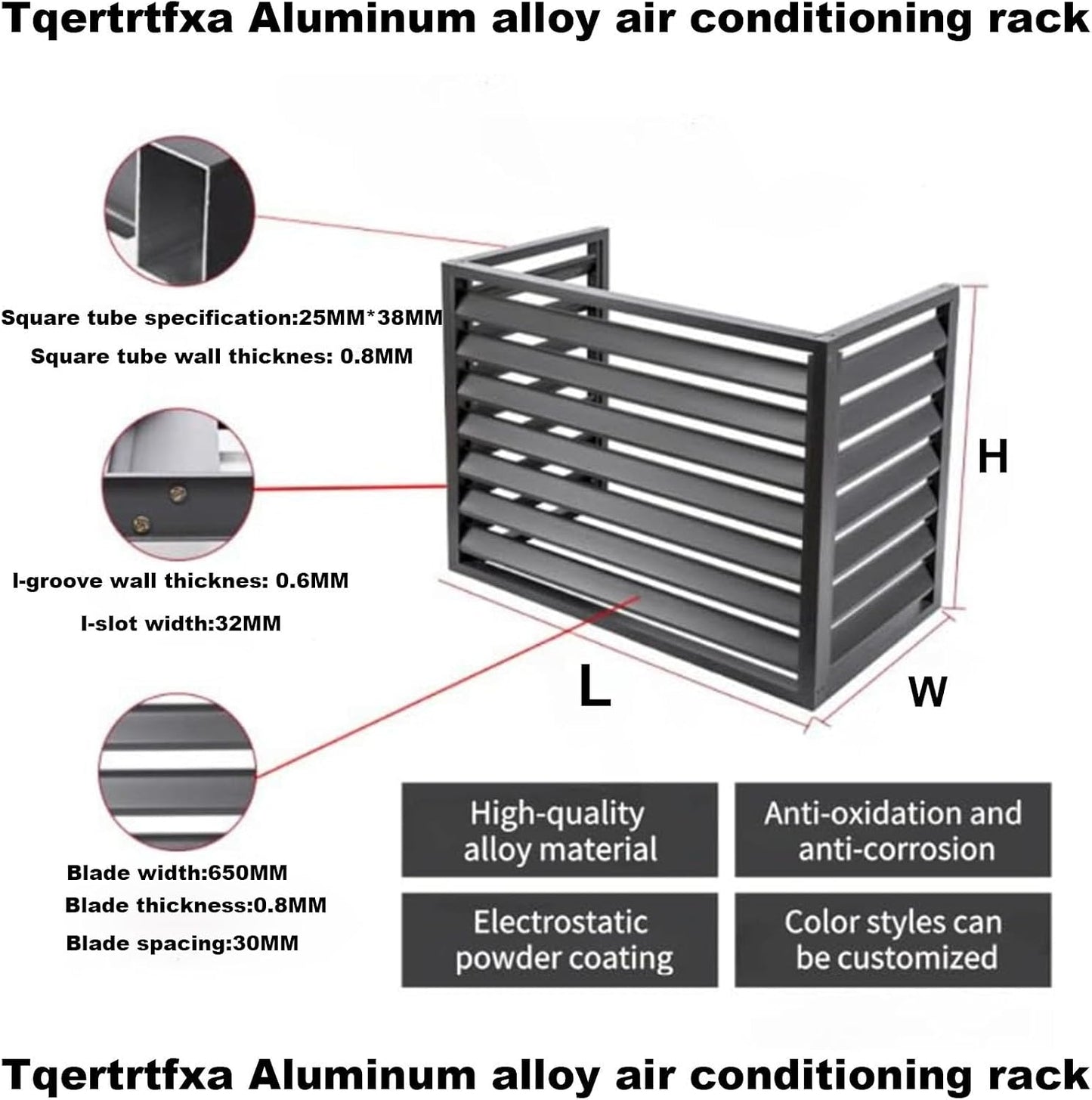 Housse En Métal Pour Climatiseur Extérieur – Protection Résistante Aux Intempéries – Ajustement Universel Résistant Aux UV Essentiel Pour L'entretien Du CVC