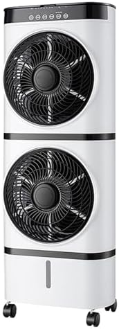 GENERIC Refroidisseur D'air évaporatif Rotatif 360, Ventilateur De Refroidissement De Glace Portable Avec Réservoir Et Roues 7L, Refroidisseur De Marais Oscillant Silencieux Pour La Chambre De Bureau à Domici