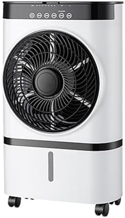 GENERIC Refroidisseur D'air évaporatif Rotatif 360, Ventilateur De Refroidissement De Glace Portable Avec Réservoir Et Roues 7L, Refroidisseur De Marais Oscillant Silencieux Pour La Chambre De Bureau à Domici