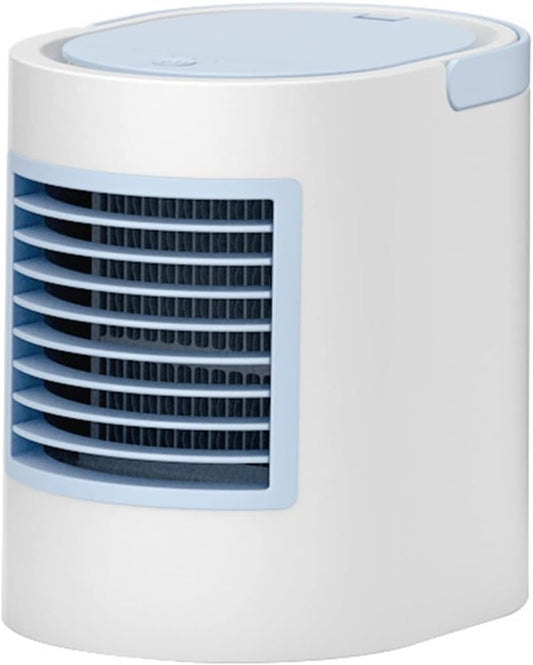  DieffematicKTY Climatiseur Mobile Air Conditioning Oval Water Cooling Fan Home Portable Air Conditioning Small Fan Mini Desktop Cooling Fan Portable Electric Fan (Color : 2)