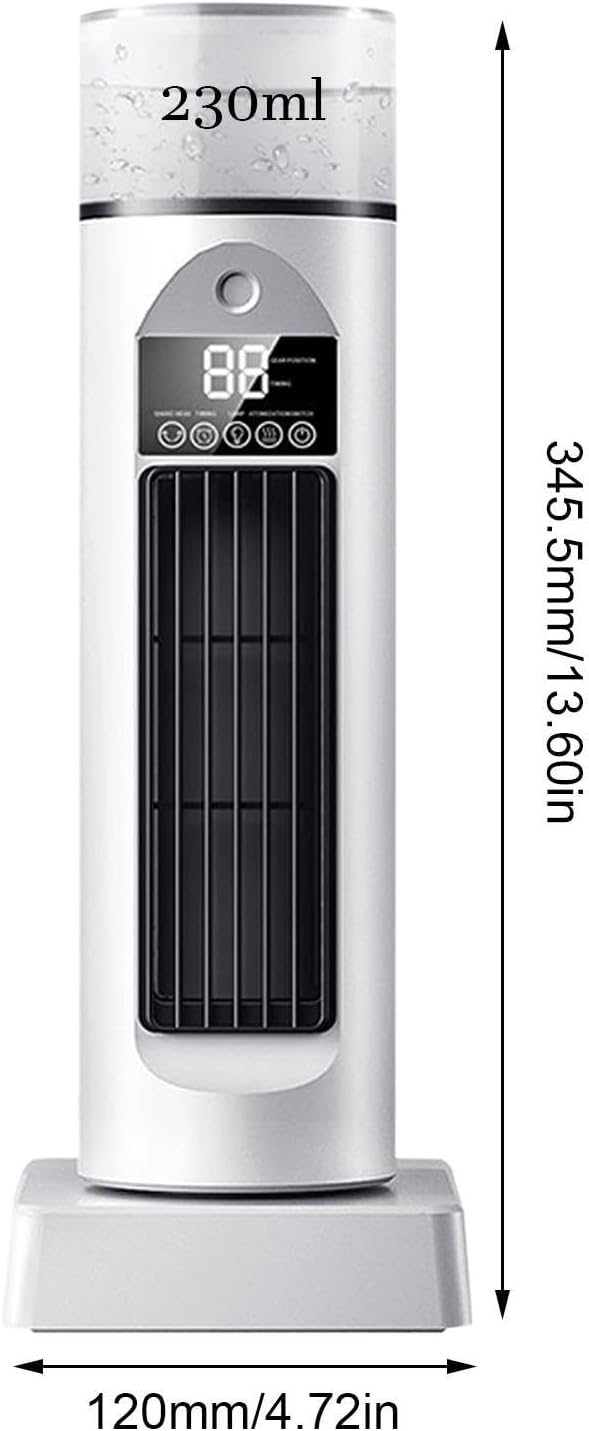  Rafraîchisseur Évaporatif Sans Pales Portable, Mini Climatiseur Personnel À Air Froid Avec Télécommande Et Minuterie, Humidificateur Silencieux Pour Chambre, Bureau Et Dortoir
