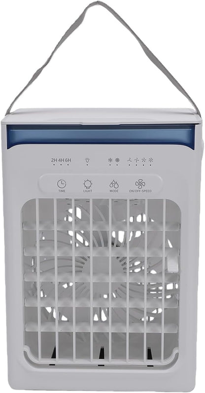  Annadue Refroidisseur D'air Portable, Ventilateur De Climatiseur Par évaporation USB Avec Réservoir D'eau De 1000 Ml, Mini Ventilateur De Refroidissement De Bureau Pour Chambre à Coucher, Bureau à