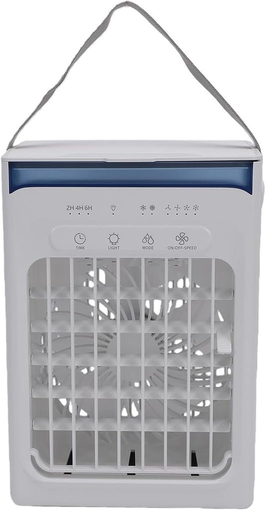 Annadue Refroidisseur D'air Portable, Ventilateur De Climatiseur Par évaporation USB Avec Réservoir D'eau De 1000 Ml, Mini Ventilateur De Refroidissement De Bureau Pour Chambre à Coucher, Bureau à