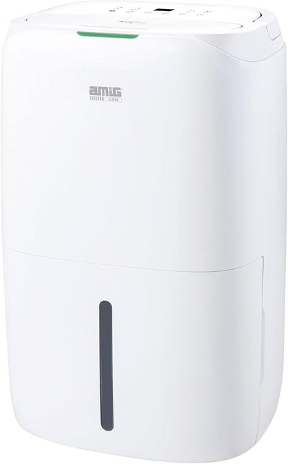  Amig – Déshumidificateur MIST - Capacité 20L/Jour - Régulation De L'humidité Et Minuterie - Réservoir D'eau Amovible 5,5L - 36x28x56 Cm - 270W - Couverture 160m³/h - Silencieux 42 DB - Séchage Linge