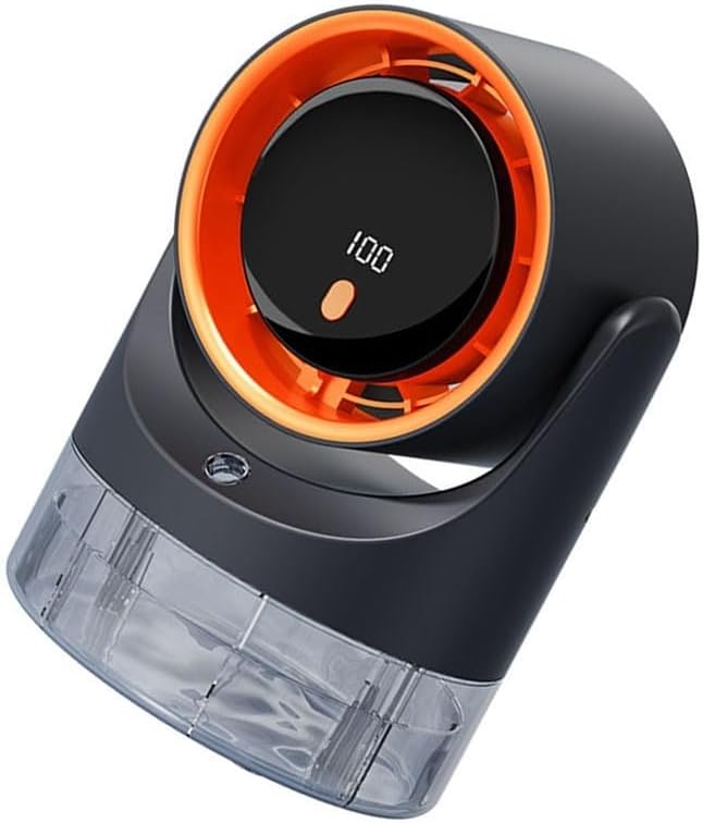  Refroidisseur D'air Par évaporation Portable – Avec 100 Niveaux De Vitesse – Réservoir De Type C 450 Ml – Pour Chambre à Coucher, Bureau, Camping-car (gris)