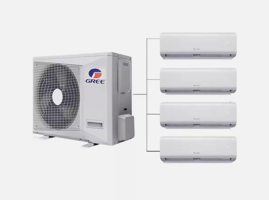 GENERIC 42000BTU Ductless Multi 24k Zones Mini Split Climatiseur Et Chauffage – 2 Zones