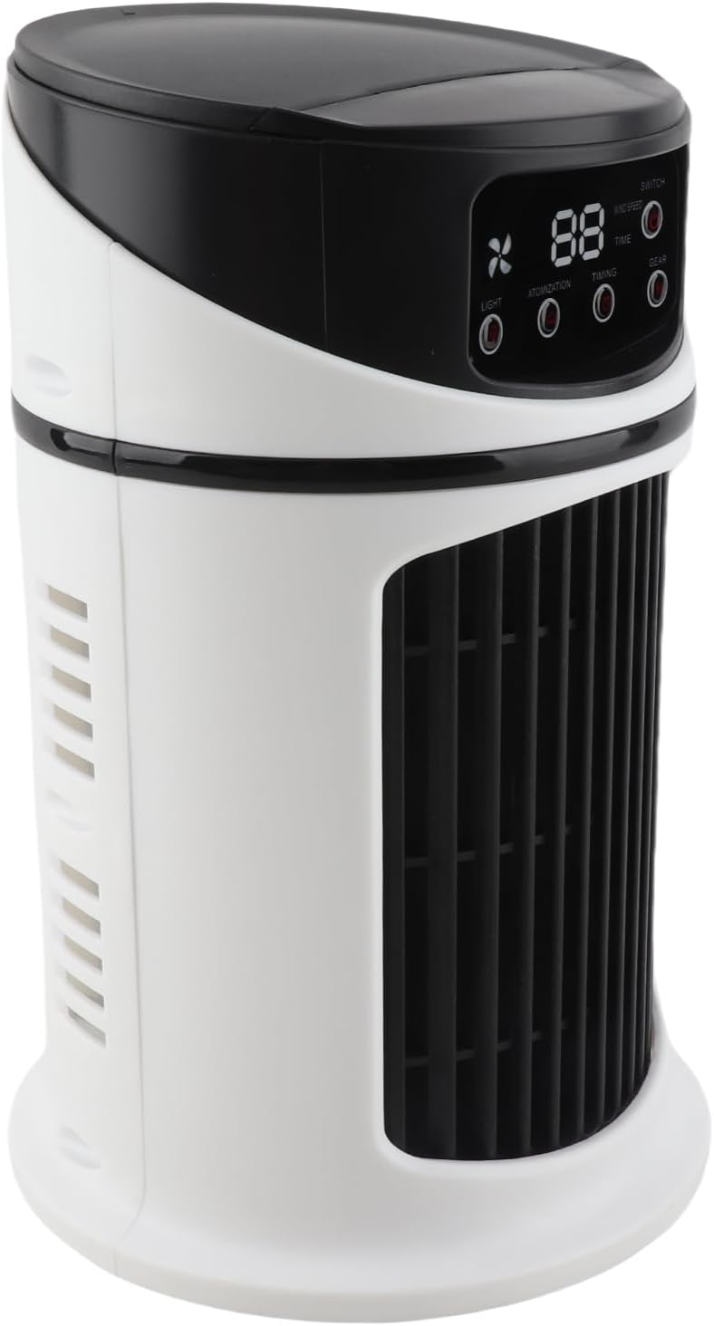  Alomejor USB Portable Climatiseur Ventilateur évaporatif Mini Refroidisseur D'air Minuterie Bureau Ventilateur De Refroidissement Pour Bureau 9.4x5.7in