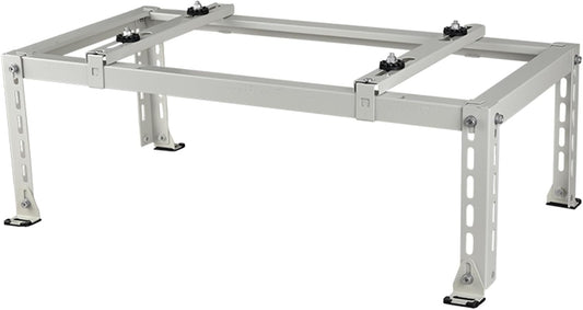  Support De Climatiseur Sans Perçage - Support De Montage AC Pouvant Supporter Jusqu'à 217,7 Kg - Support Au Sol Pour Mini Pompe à Chaleur - Coussinets Absorbants De Chocs Inclus