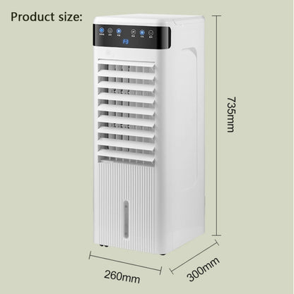GENERIC Ventilateur De Sol Mobile Refroidi à L'eau, Climatiseur Oscillant Silencieux Avec 3 Vitesses De Vent Et Réservoir D'eau De 4 L Pour La Maison Et Le Bureau