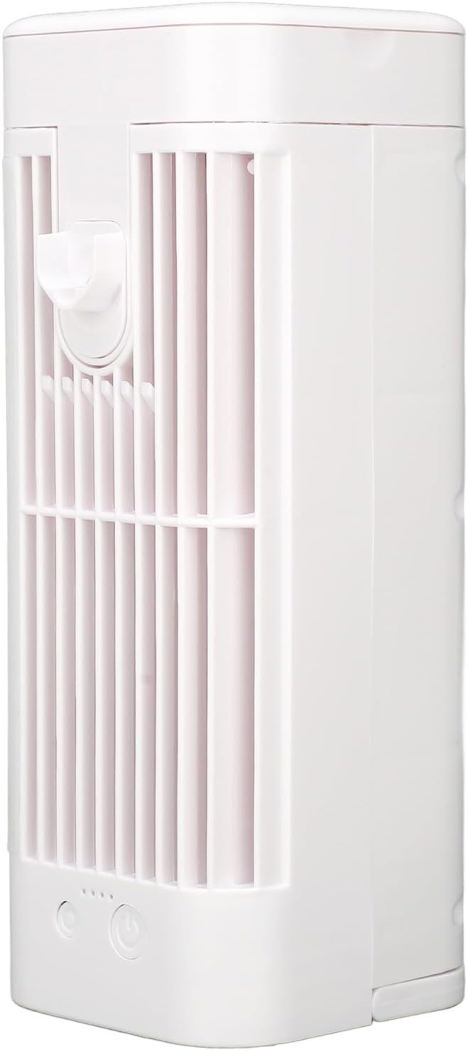  Ventilateur De Climatiseur Portable, Refroidisseur D'Air Par évaporation Personnel USB Avec Veilleuse à 3 Vitesses, Réservoir D'eau De 120 Ml, Batterie De 3600 MAh, Pour La