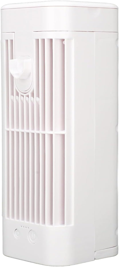  Ventilateur De Climatiseur Portable, Refroidisseur D'Air Par évaporation Personnel USB Avec Veilleuse à 3 Vitesses, Réservoir D'eau De 120 Ml, Batterie De 3600 MAh, Pour La