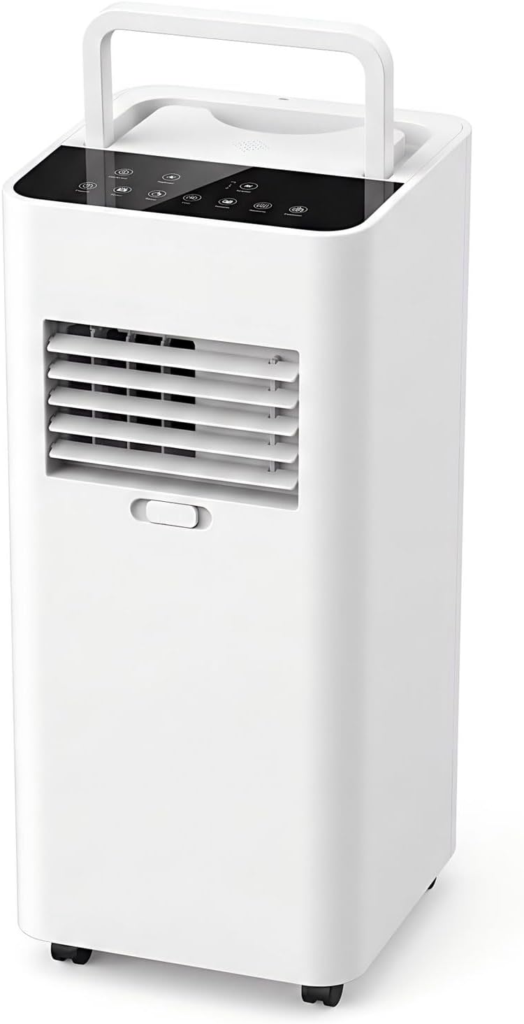 GENERIC Climatiseur Portable 7 000 BTU Avec Télécommande Intelligente (refroidissement, Ventilateur, Déshumidificateur) Avec Ventilateur De Refroidissement Oscillant à 120° à 3 Vitesses Pour Pièces Jusqu'à