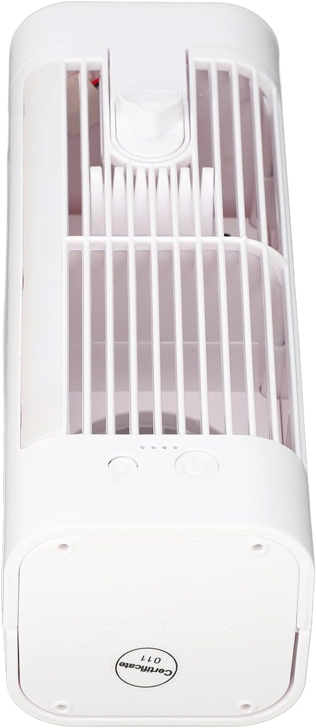  Ventilateur De Climatiseur Portable, Refroidisseur D'Air Par évaporation Personnel USB Avec Veilleuse à 3 Vitesses, Réservoir D'eau De 120 Ml, Batterie De 3600 MAh, Pour La