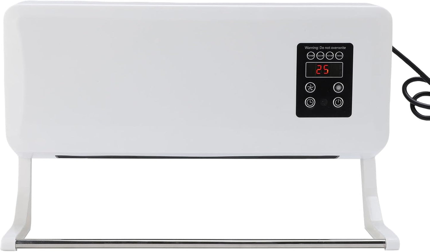  Mini Climatiseur Mural 2 En 1, Unité De Refroidissement Et De Chauffage Portable Avec Télécommande, Pour Chambre à Coucher, Bureau, Camping (Prise UE 220V)