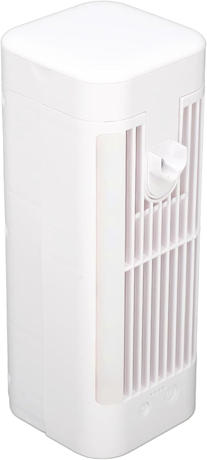  Ventilateur De Climatiseur Portable, Refroidisseur D'Air Par évaporation Personnel USB Avec Veilleuse à 3 Vitesses, Réservoir D'eau De 120 Ml, Batterie De 3600 MAh, Pour La