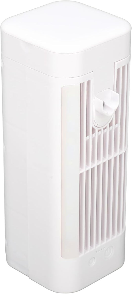  Ventilateur De Climatiseur Portable, Refroidisseur D'Air Par évaporation Personnel USB Avec Veilleuse à 3 Vitesses, Réservoir D'eau De 120 Ml, Batterie De 3600 MAh, Pour La
