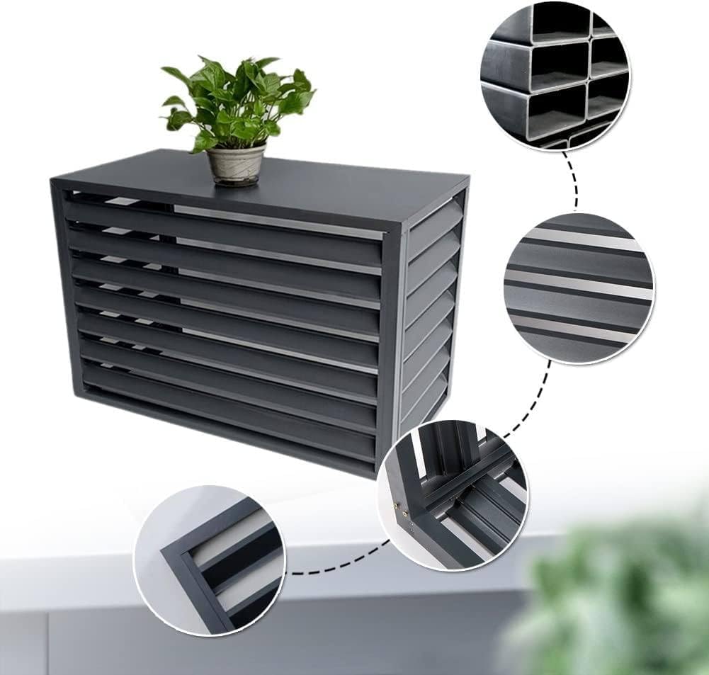 GENERIC Housse De Protection Pour Climatiseur Extérieur En Aluminium Résistant Aux Intempéries