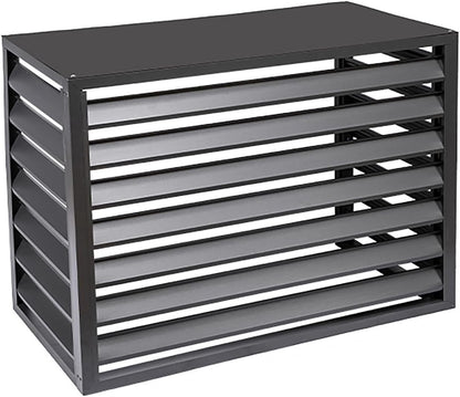 GENERIC Housse De Protection En Aluminium Pour Climatiseur Extérieur Et Pompe à Chaleur Pour Radiateur à Condensateur, Unité CA Divisée, Résistante Aux Intempéries, Protection Durable Et élégante