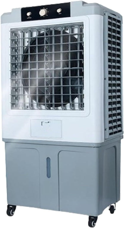  Refroidisseur D'air Par évaporation, Climatiseur Portable – Réservoir D'eau De 70 L Et Minuterie 12 Heures, Installation Facile, Ventilateur Refroidissement 3 En 1 For Garage, Terrasse, Sous-sol