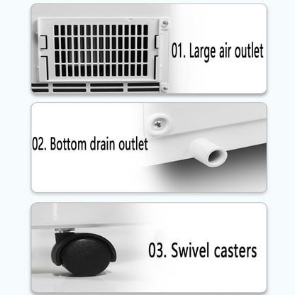 GENERIC Climatiseur Portable Avec Télécommande, Déshumidificateur à Refroidissement Rapide, Mode Veille Silencieuse, Kit De Fenêtre Inclus, Ventilateur De Refroidissement Oscillant à 120° Pour Une Utilisation