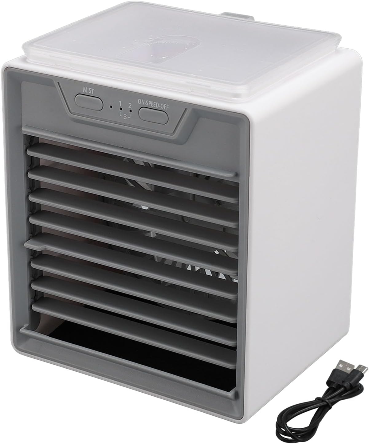  Ventilarice De RefroidIlement De Climatiseur Portable, RefroidSeuseur D'Air Par évaporation Avec 2 Niveaux De Brume, Minuterie 1/2/4 H, Pour Chambre à Cuchemer, Bureau, Voiture