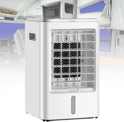  Climatiseur 4 En 1 Pour Camions, Ventilateur Portable à 3 Vitesses Et 4 Modes, Refroidissement Rapide, Idéal Pour Les Semi-remorques, Les Bus, Les Camping-Cars Et Les Habitations Car-24V