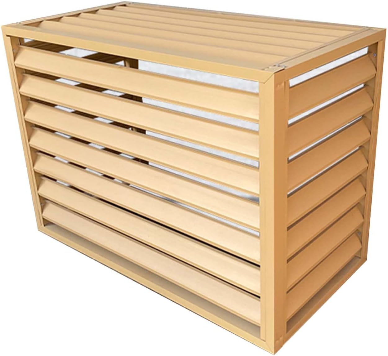 GENERIC Couverture Pour écran Clôture Climatiseur Extérieur - Grande Grille à Persiennes Aluminium Résistante Aux Intempéries, Couvertures Climatiseur Central Pour Unités, Boîtier Autoportant Pour Couvrir