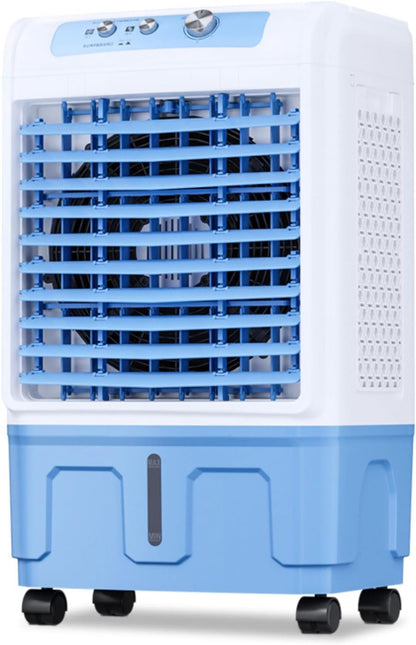 GENERIC Ventilateur De Refroidisseur D'air Portable Avec Packs De Glace, Unité De Climatisation évaporative 3 En 1, 36dB Whisper Silencieux, 120 ° Oscillant, Conception Mobile Pour Bureau De Chambre