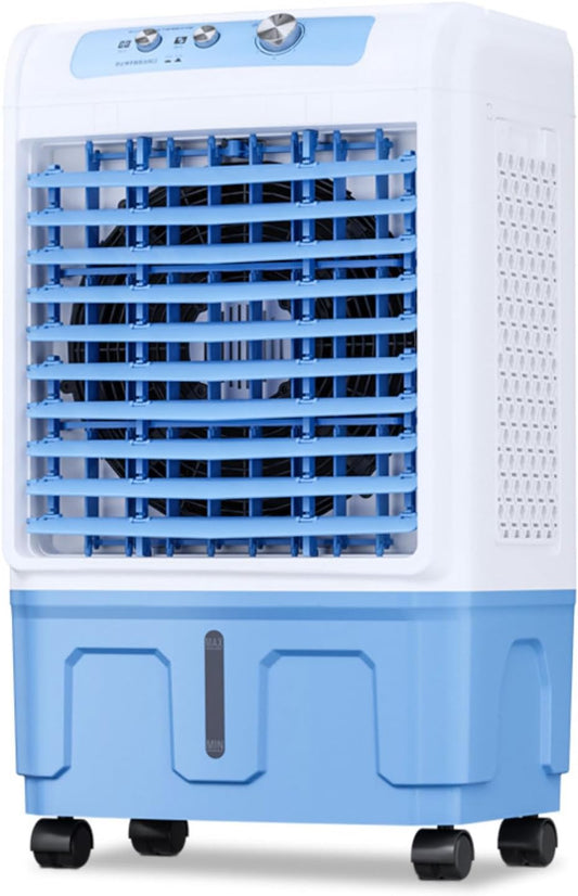 GENERIC Ventilateur De Refroidisseur D'air Portable Avec Packs De Glace, Unité De Climatisation évaporative 3 En 1, 36dB Whisper Silencieux, 120 ° Oscillant, Conception Mobile Pour Bureau De Chambre