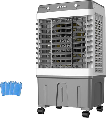  Climatiseur Portable 3 En 1, Refroidisseur D'air Par évaporation, Ventilateur D'extérieur, Oscillant à 120°, 3 Vitesses, Pour Patio, Garage, Industrie, Usage Commercial