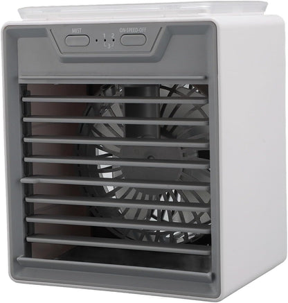  Ventilarice De RefroidIlement De Climatiseur Portable, RefroidSeuseur D'Air Par évaporation Avec 2 Niveaux De Brume, Minuterie 1/2/4 H, Pour Chambre à Cuchemer, Bureau, Voiture