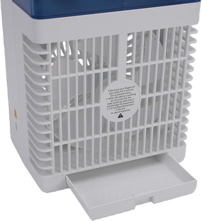  Annadue Refroidisseur D'air Portable, Ventilateur De Climatiseur Par évaporation USB Avec Réservoir D'eau De 1000 Ml, Mini Ventilateur De Refroidissement De Bureau Pour Chambre à Coucher, Bureau à