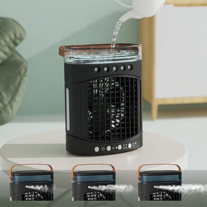 GENERIC Refroidisseur D'air Par évaporation | Refroidisseurs Par évaporation Pour Climatiseur – Chargement USB, 3 Vitesses De Vent, Ventilateurs De Refroidissement D'air à Faible Bruit Pour Petite Pièce,