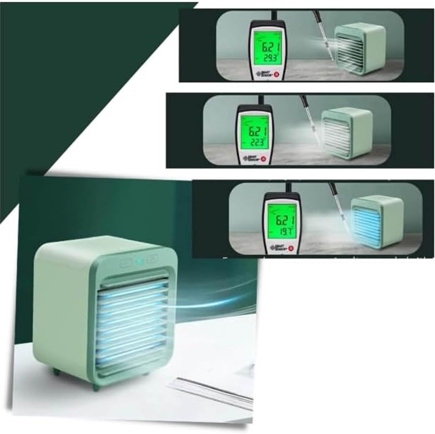 GENERIC Petit Climatiseur Portable 3 En 1 à 3 Vitesses Du Vent, Convient Pour La Maison, Le Bureau, La Chambre, Les Enfants Et Les Animaux Domestiques