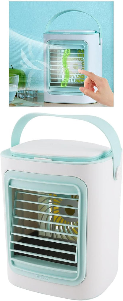  Srliya Ventilateur De Refroidissement Portable Pour Climatiseur 3 Vitesses Silencieux USB De Bureau Pour Chambre à Coucher Bureau