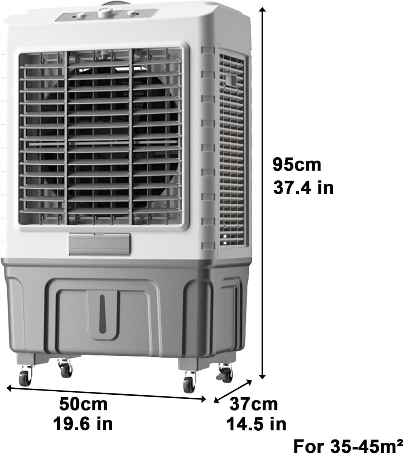  Ventilateur Rafraîchisseur D'air Par évaporation, Climatiseur 3 En 1 Avec Grand Réservoir D'eau Et Humidificateur, Idéal Pour Rafraîchir Des Pièces Jusqu'à 90 M².