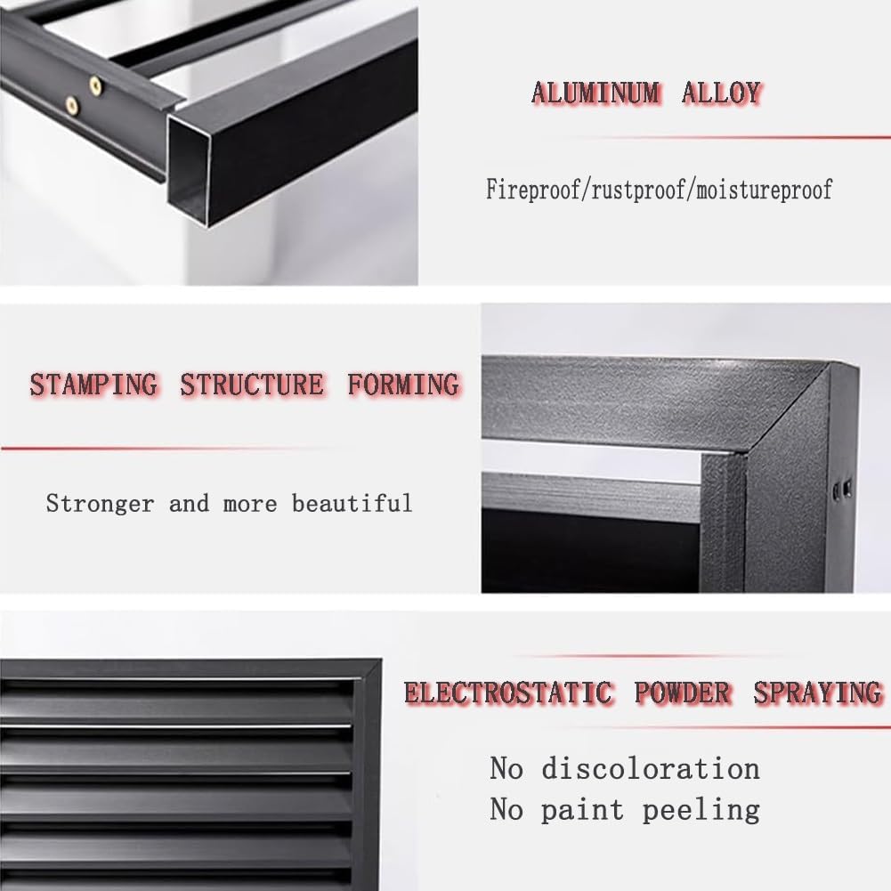  Housse De Protection En Aluminium Pour Climatiseur Extérieur - Écran Décoratif Et Boîtier Pour Climatisation - Étanche - Blanc - 110 X 60 X 80 Cm/43 X