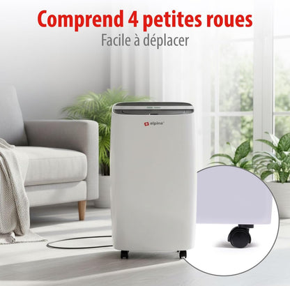  Alpina Déshumidificateur D’Air – Déshumidificateur D Air Anti Moisissure Et Anti Humidité Pour Maison Jusqu’à 20m² – Absorbeur D’Humidité Électrique – Absorbeur D’Odeur – Déshumidificateurs Compact