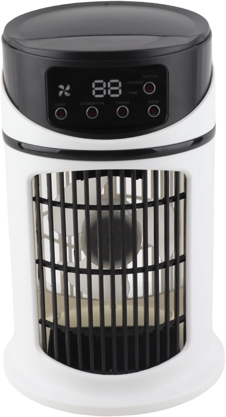  Alomejor USB Portable Climatiseur Ventilateur évaporatif Mini Refroidisseur D'air Minuterie Bureau Ventilateur De Refroidissement Pour Bureau 9.4x5.7in