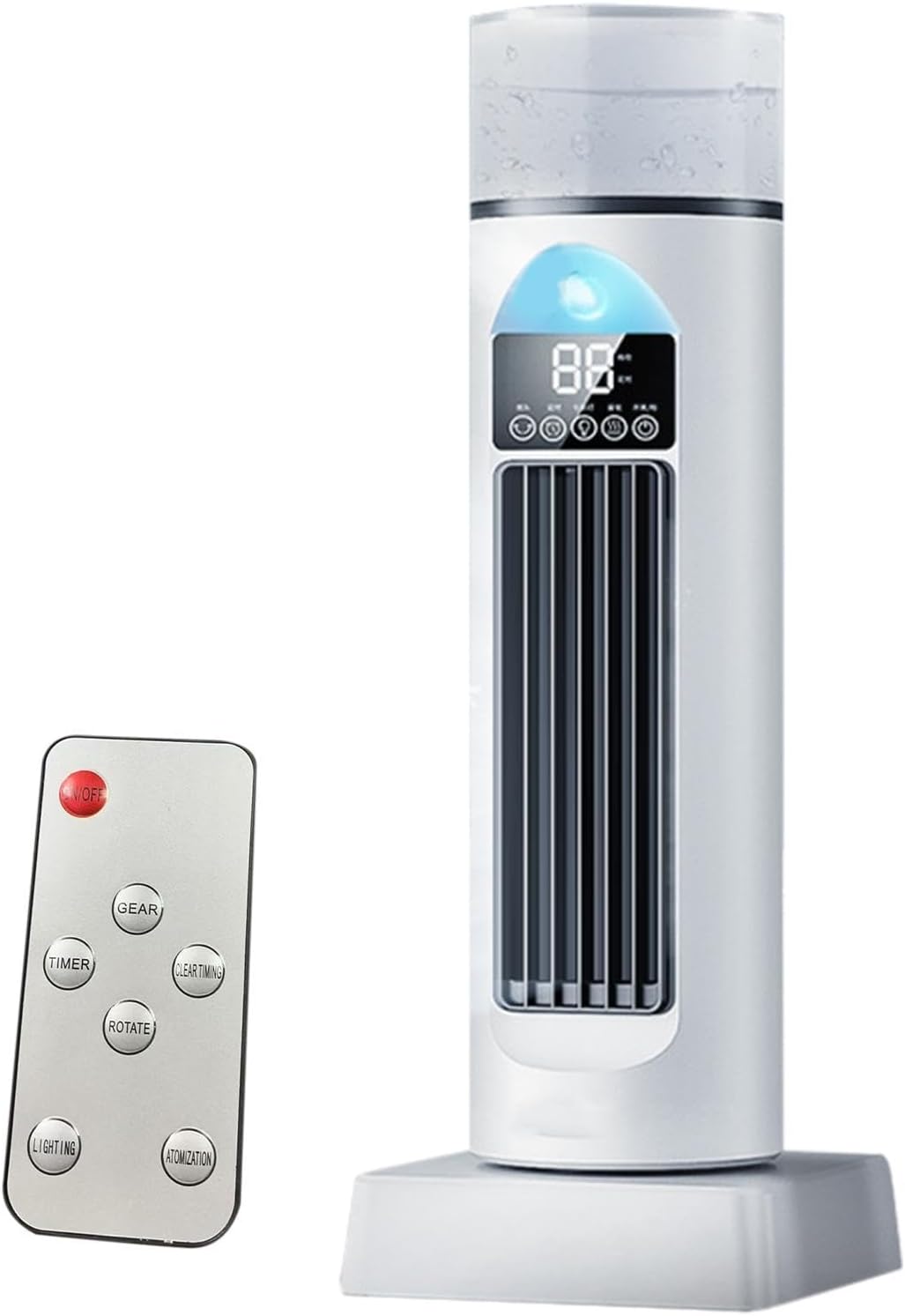  Rafraîchisseur Évaporatif Sans Pales Portable, Mini Climatiseur Personnel À Air Froid Avec Télécommande Et Minuterie, Humidificateur Silencieux Pour Chambre, Bureau Et Dortoir
