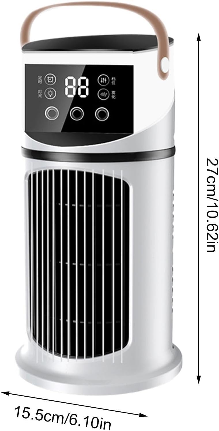  Ventilateur Rafraîchissant USB Portable – Humidificateur D'Air Avec Brume Et 9 Vitesses, Timer 8H, Faible Bruit, Pour Salon, Chambre Et Poste De Travail