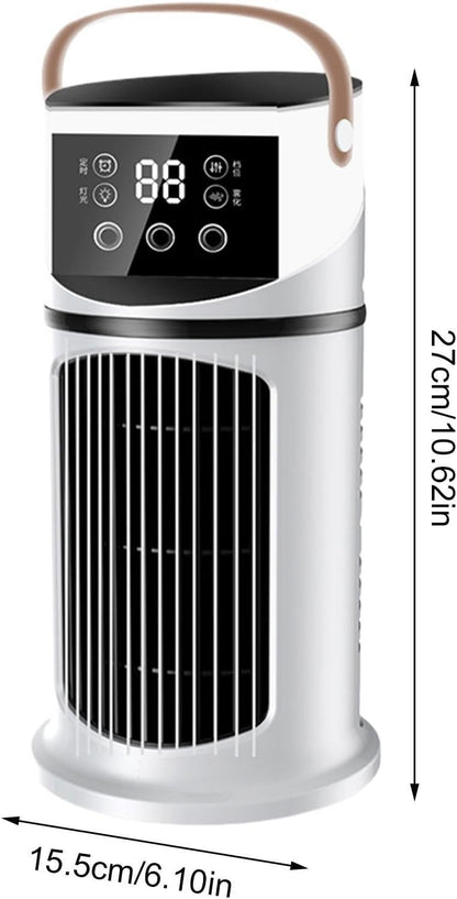  Ventilateur Rafraîchissant USB Portable – Humidificateur D'Air Avec Brume Et 9 Vitesses, Timer 8H, Faible Bruit, Pour Salon, Chambre Et Poste De Travail