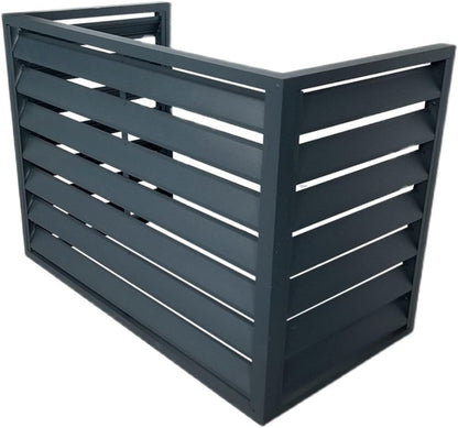 GENERIC Couvercle Robuste En Aluminium Pour Climatiseur, Bouclier De Condensateur Central, Pompe à Chaleur Et Capuchon De Protection Pour Unité AC, Résistant Aux Intempéries, Utilisation En Extérieur