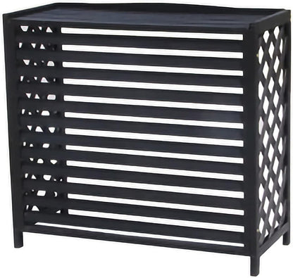  Housse Climatiseur Extérieur Couverture,Climatiseur Clôture écran Climatiseur Extérieur Machine Support Fleur Stand, Décoration Balcon Extérieur Hôte Abri Climatiseur Couverture Extérieure An, No