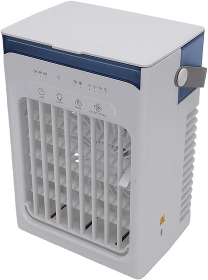  Annadue Refroidisseur D'air Portable, Ventilateur De Climatiseur Par évaporation USB Avec Réservoir D'eau De 1000 Ml, Mini Ventilateur De Refroidissement De Bureau Pour Chambre à Coucher, Bureau à