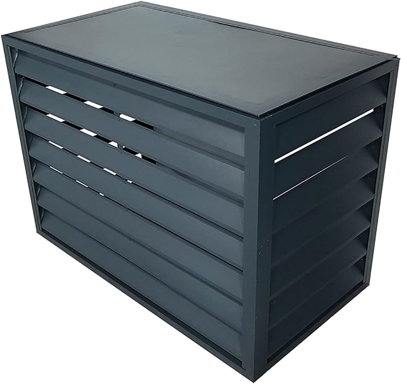  Housse En Aluminium Résistant Aux Intempéries Pour Climatiseur – Grille Pour Climatisation Extérieure Et Pompes à Chaleur, Bouclier Pour Rangement De Jardin Et Boîtiers, Ion Toutes Saisons