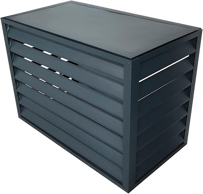  Housse En Aluminium Résistant Aux Intempéries Pour Climatiseur – Grille Pour Climatisation Extérieure Et Pompes à Chaleur, Bouclier Pour Rangement De Jardin Et Boîtiers, Ion Toutes Saisons