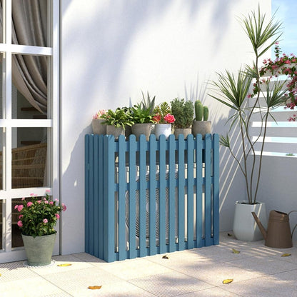 GENERIC Grande Housse En Bois Pour Climatiseur – Bouclier De Protection Pour Climatiseurs Extérieurs Résistant Aux Intempéries, Convient à La Plupart Des Tailles, Idéal Pour Une Protection Toute L'année