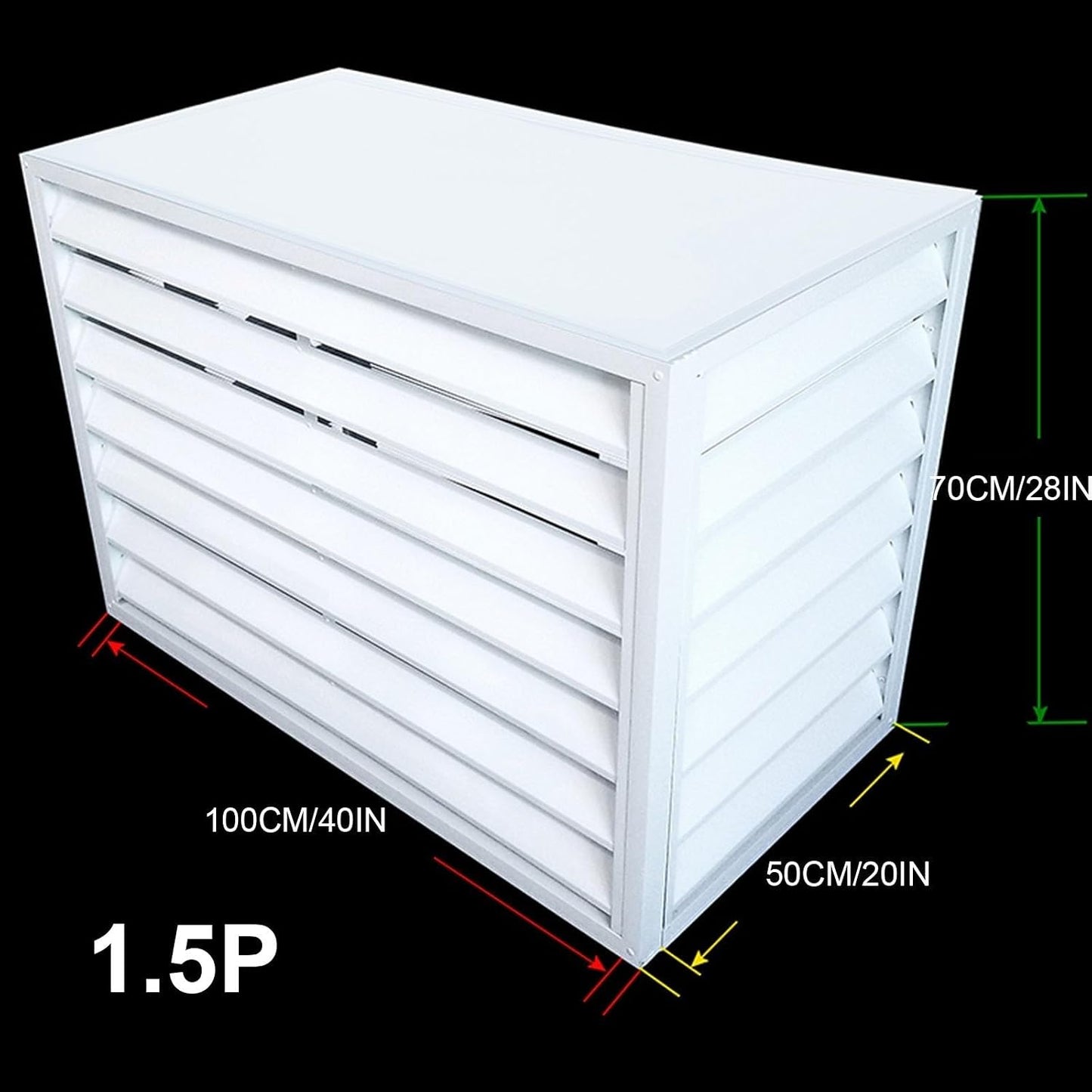  Housse De Protection Pour Climatiseur Extérieur - Résistante Aux Intempéries - Protection Solaire Pour Unités De Climatisation Extérieures - Clôture AC Pour Toutes Les Saisons - Protection Extérieure